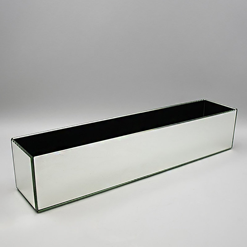 Vasesource Rectangular Mirror Glass Planter Box & Reviews Wayfair
